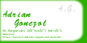 adrian gonczol business card