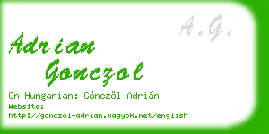 adrian gonczol business card